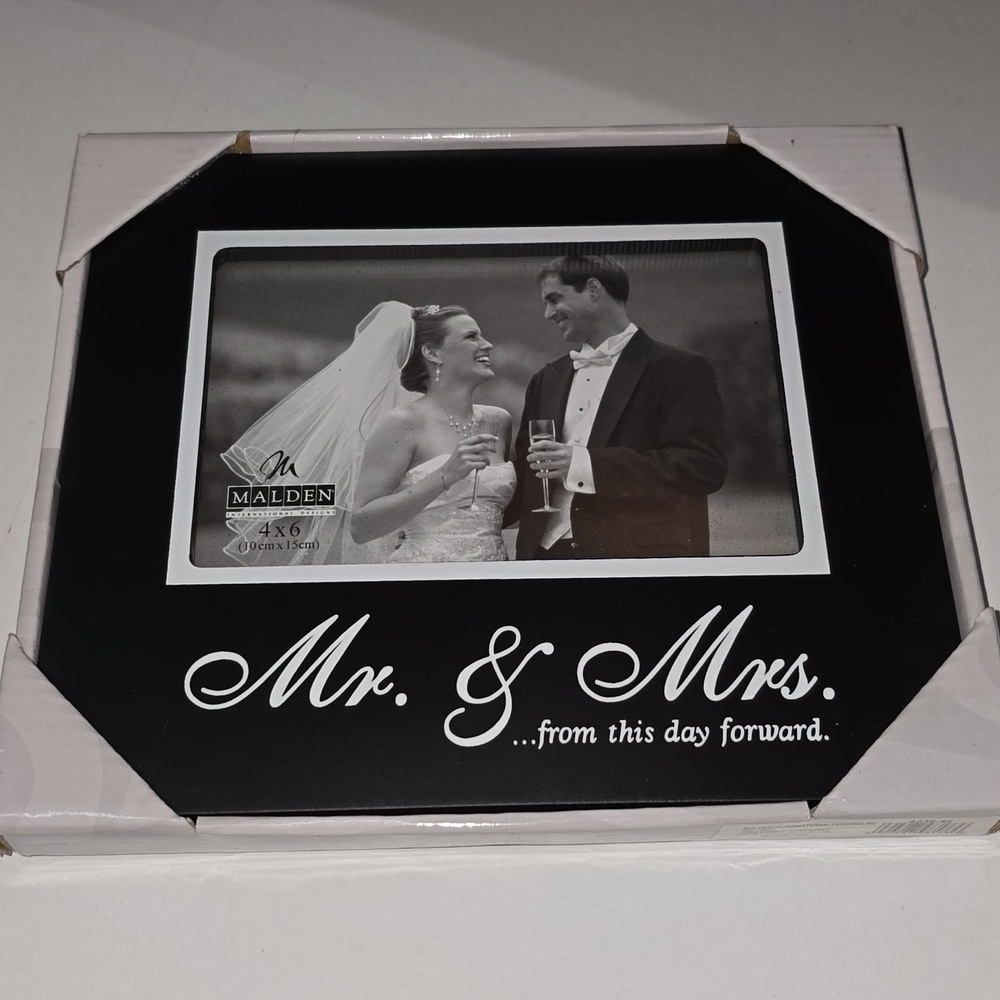 Mr. & Mrs. ... From This Day Forward Wedding 4x6 Photo Frame NWT